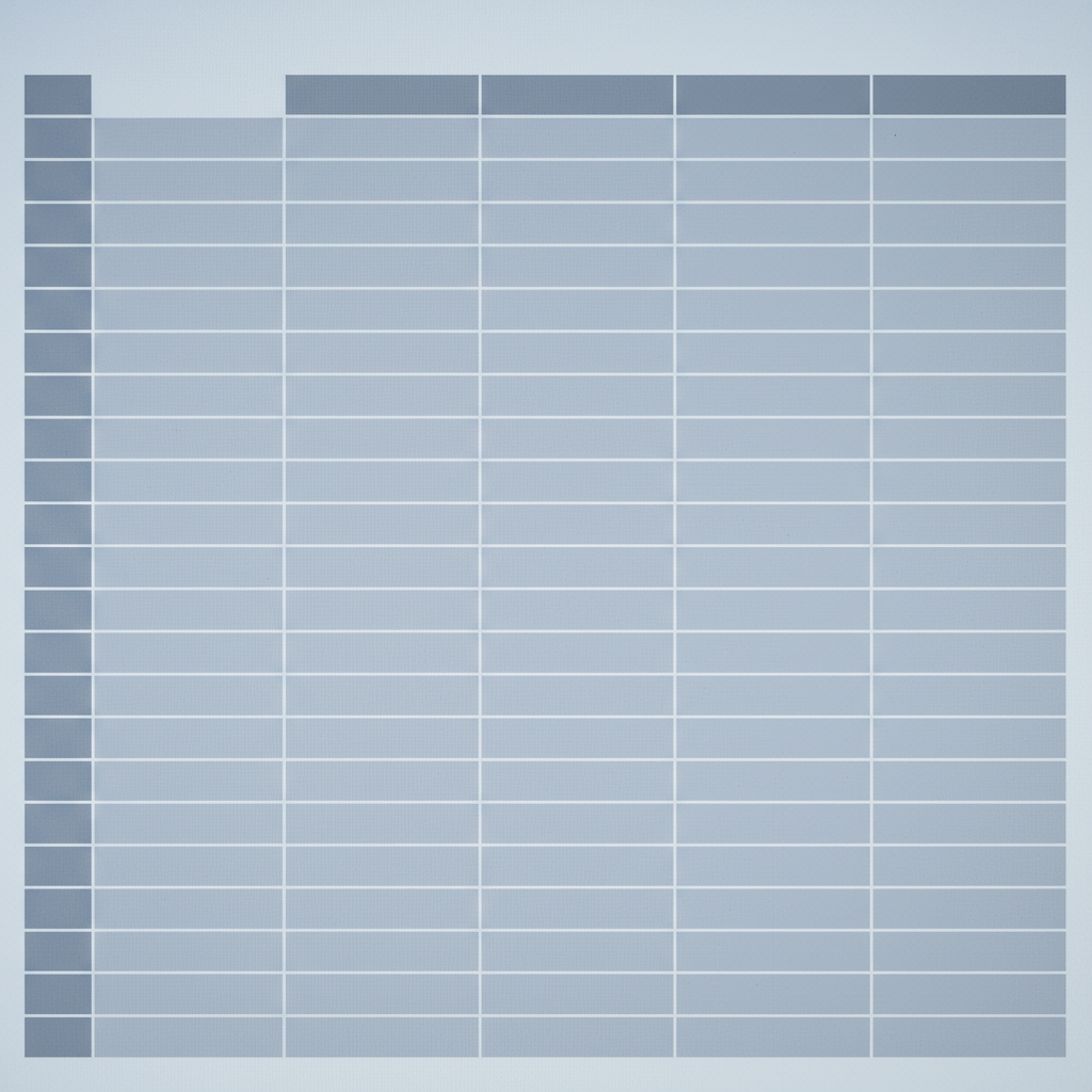Close-up of a results-tracker layout on screen